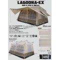 เต็นท์ครอบครัวสนามเดินป่า Lagoona EX สีเขียวโอลีฟ-กากี