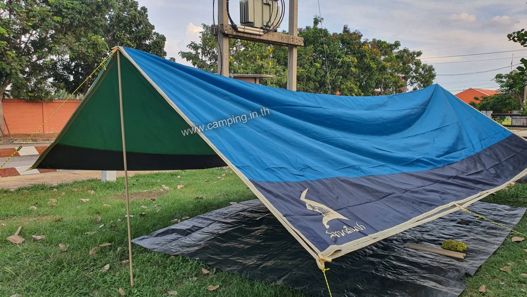 ทาร์ปสนามเดินป่า Tarp II ฟลายชีทครบชุด Flysheet 4x6เมตร 