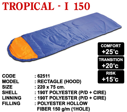 ถุงนอนขนาดยาว Tropical I 150 ถุงนอนขนาดยาว Tropical I 150