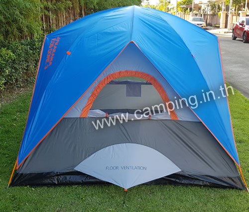 ด้านข้าง เต็นท์นอน Eco Dome 3 Tent สีฟ้า