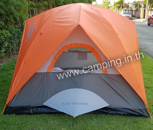 ด้านข้าง เต็นท์นอน Eco Dome 3 Tent สีส้ม