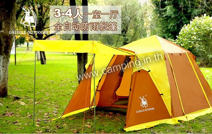 เต็นท์นอนกางกึ่งอัตโนมัติ รุ่น Gazelle Auto P4 Canopy