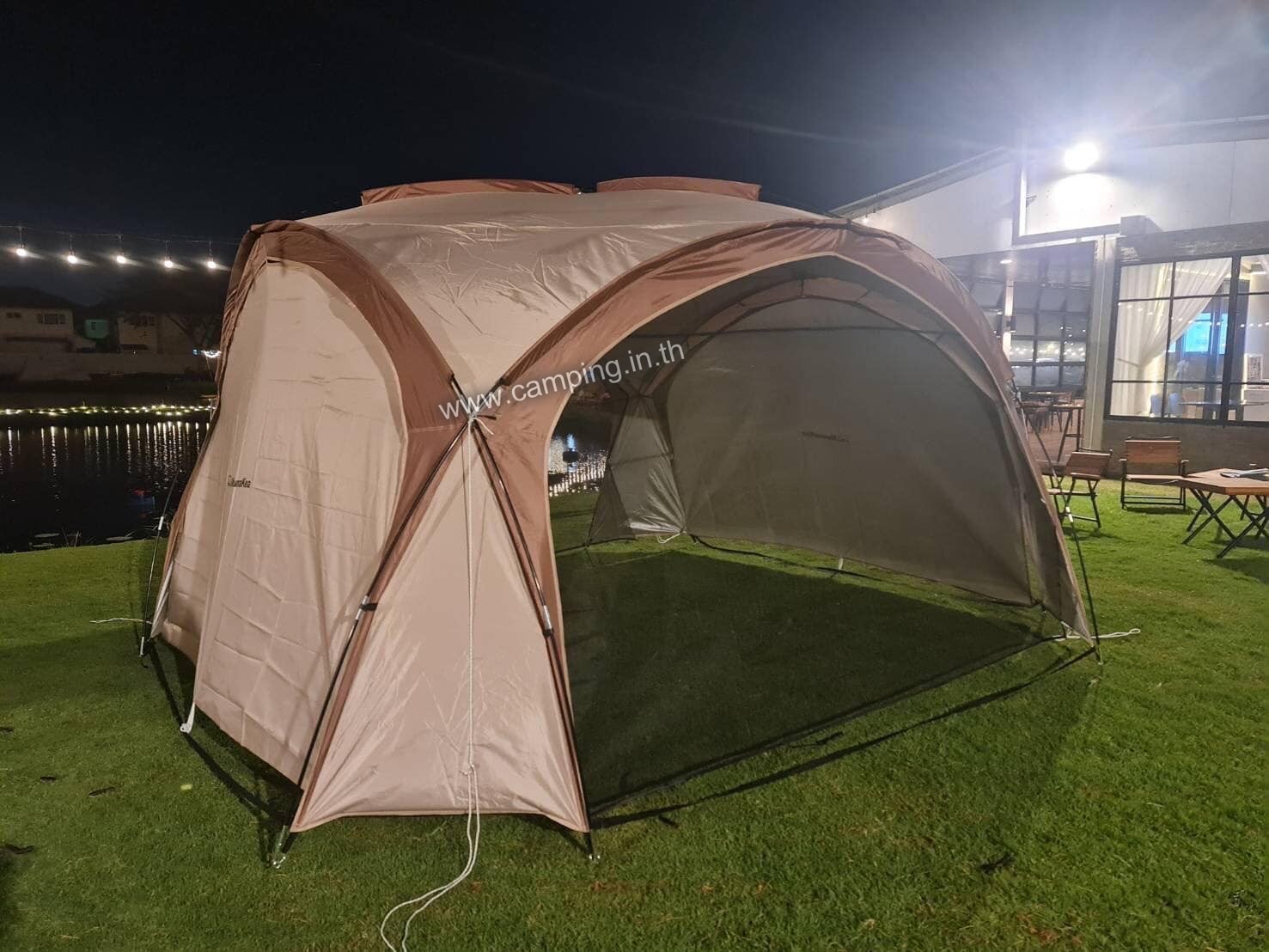 แบบติดตาข่ายมุ้ง เต็นท์สนามครอบครัว รุ่น Shelter Tent Mounakea